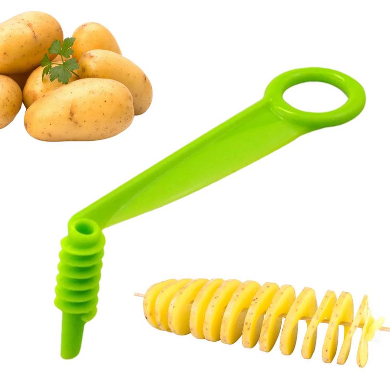 1Pcs Slicer Vegetable Fruit Slicer Manual Spiral Screw Slicer Potato Carrot Cucumber Cutting Device Fries Cut Kitchen Gadgets
