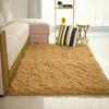 Carpet Plush Slip Resistant Polyester Solid Color Door Floor Mat for Sitting Room