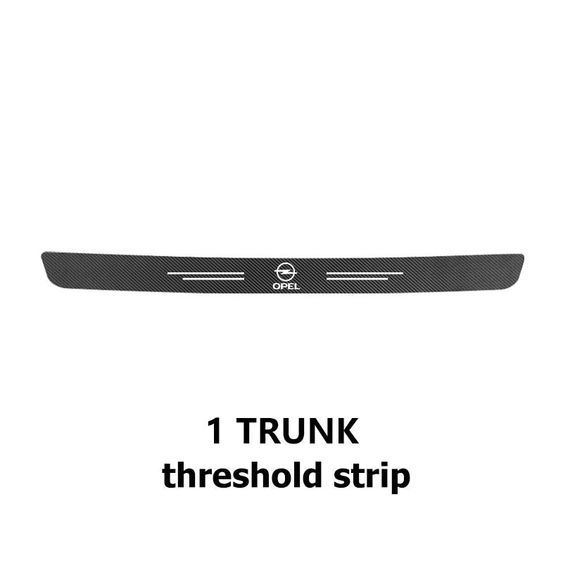 

Автомобильный Логотип Углеродное Волокно Кожа Накладки на Порог Защита от Царапин Декоративные Наклейки Аксессуары Для Opel Corsa Mokka Astra Cascada Adam
