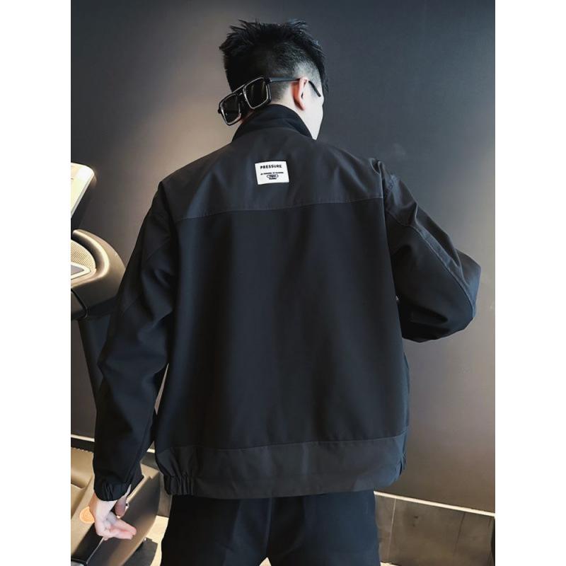 Frühlings- und Herbstkleidung und Jacken Herren Casual Stehkragen Vielseitige Gewänder Neue Herrenoberteile Schicke Jacken