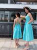 2024 Summer Mother-Daughter Backless Spaghetti Strap Beach Dress