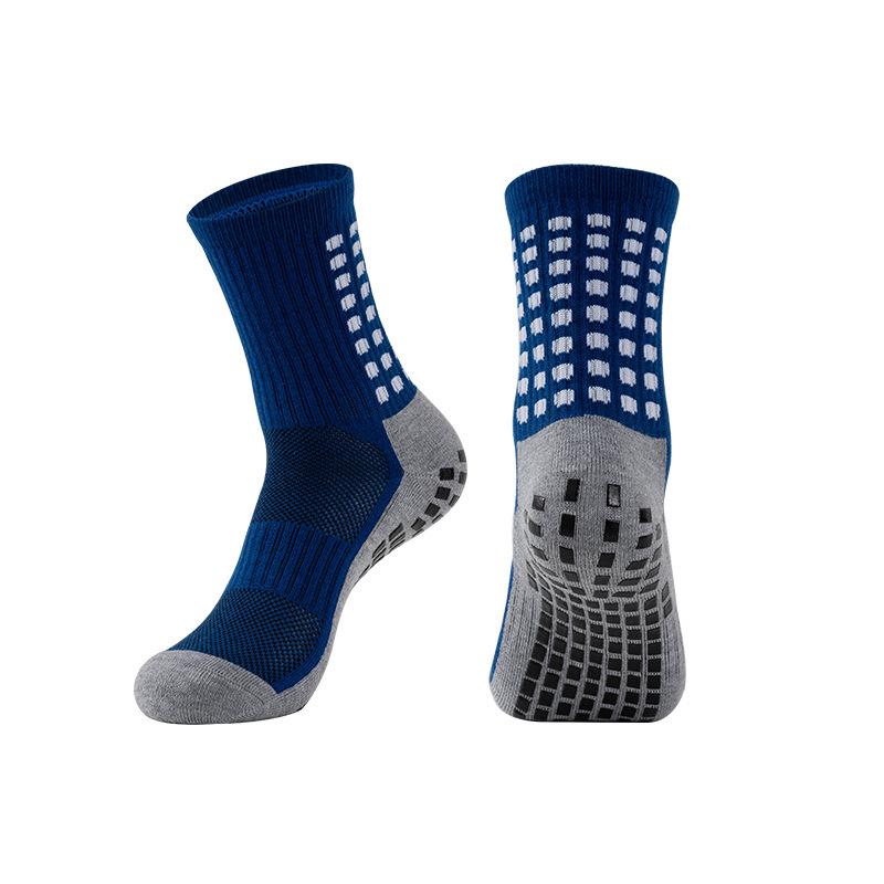 Thickened Non-Slip Mid-Calf Football Socks - Sweat-Absorbent, Wear-Resistant, Terry Bottom