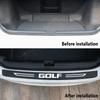 For VW VOLKSWAGEN 2026 New Car Door Sill Protector Plate Rear Trunk Threshold Sticker for Volkswagen VW GOLF Logo 8 7 6 5 3 MK5