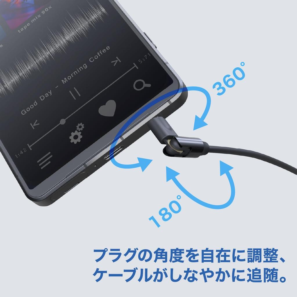 Smart Swing Wired Earphones with 3.5mm Mic 180-Degree Swing Plug for Preventing Disconnections Supports Calls and Music Includes Mic & Remote