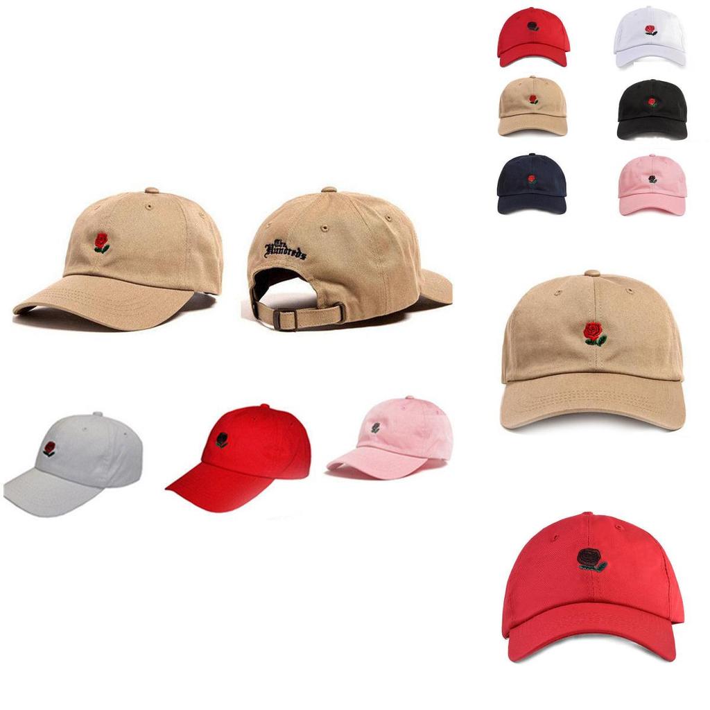 Cappellino da Baseball Snapback Premium Nuovo The Hundreds Dad Hat Ricamato con Fiore Rosa