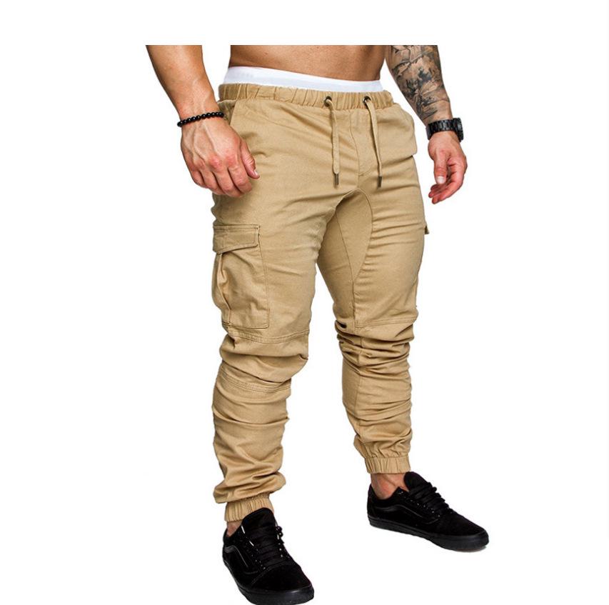 Men's 6-Color Casual Multi-Pocket Joggers Plus Size