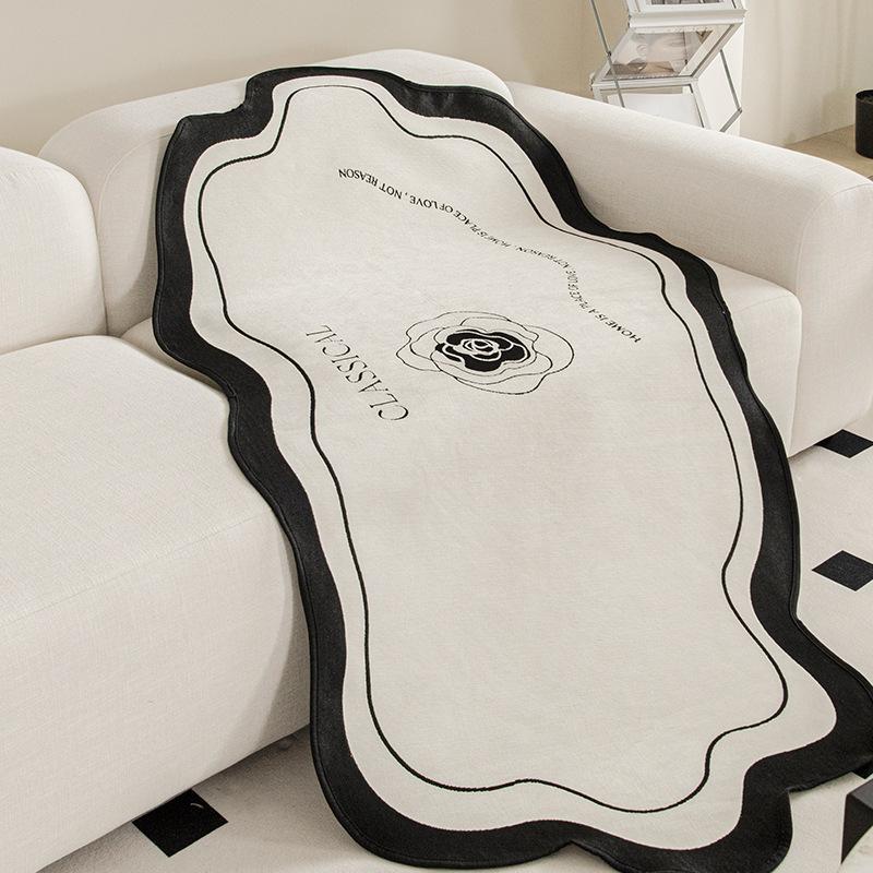 Household Irregular Shaped Sofa Cushion Four Seasons Universal Bedside Blanket Light Luxury Modern Simple Straight Row Sofa Cover Towel