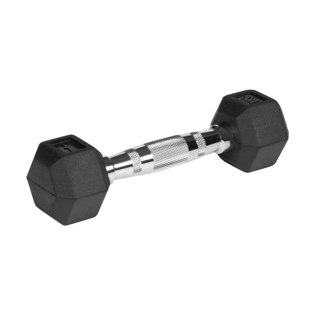 Gusseisen Gummiert Hanteln Sechskant 2x1kg Rebel Sechseck Set 2kg Massiv