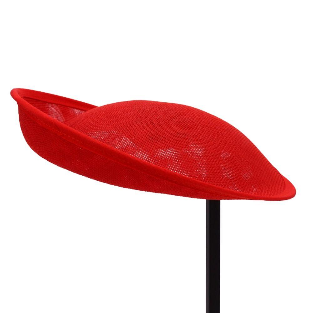 DIY Millinery Cocktail Headwear Wedding Flat Top Hat Embryo French Hat  Women Ladies