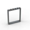 MOC 10PCS 42205 Window 1x6x6 Building Block Kit Flat Front Door Frame Accessories Bricks DIY Idea Toy Children Kid Birthday Gift