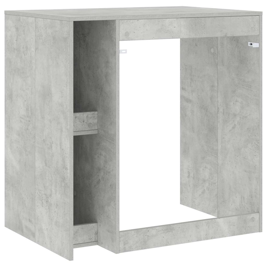 Waschmaschinenunterschrank Beton 87 x 60 x 89 cm Holzwerkstoff