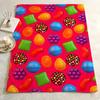 Game C-Candy C-Crush S-Saga Throw Flannel Blanket Skin Soft Suitable for Sofa Living Room Bed Travel and Gifts