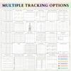 75 Day Challenge Planner Twin Coil Binding Daily Planner Diet Workout Reading Tracking Planner Journal Notebook 21x14cm