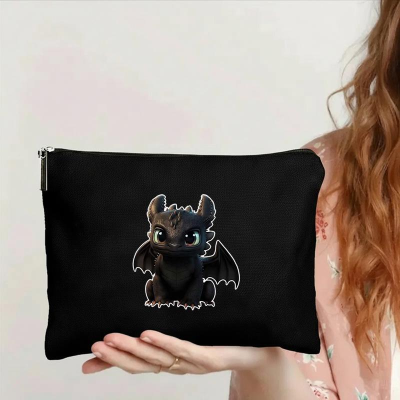 How to Train Your Dragon Toothless Pencil Case Cute Canvas Stationery Pouch for Students