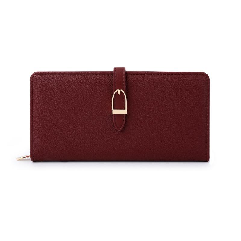 Imitation Cowhide Women's Long Wallet Portable Clutch Bag 20*10.5cm