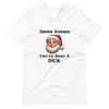 Nikolaus weiß, dass du ein Idiot warst T-Shirt Retro Lustig Weihnachten Feiertags Humor Geschenk