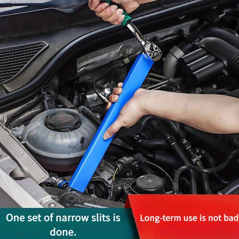 1Set Multi Functional Universal Adjustable Extension Wrench Set, Double Head 360-degree Rotating Ratchet Spanner