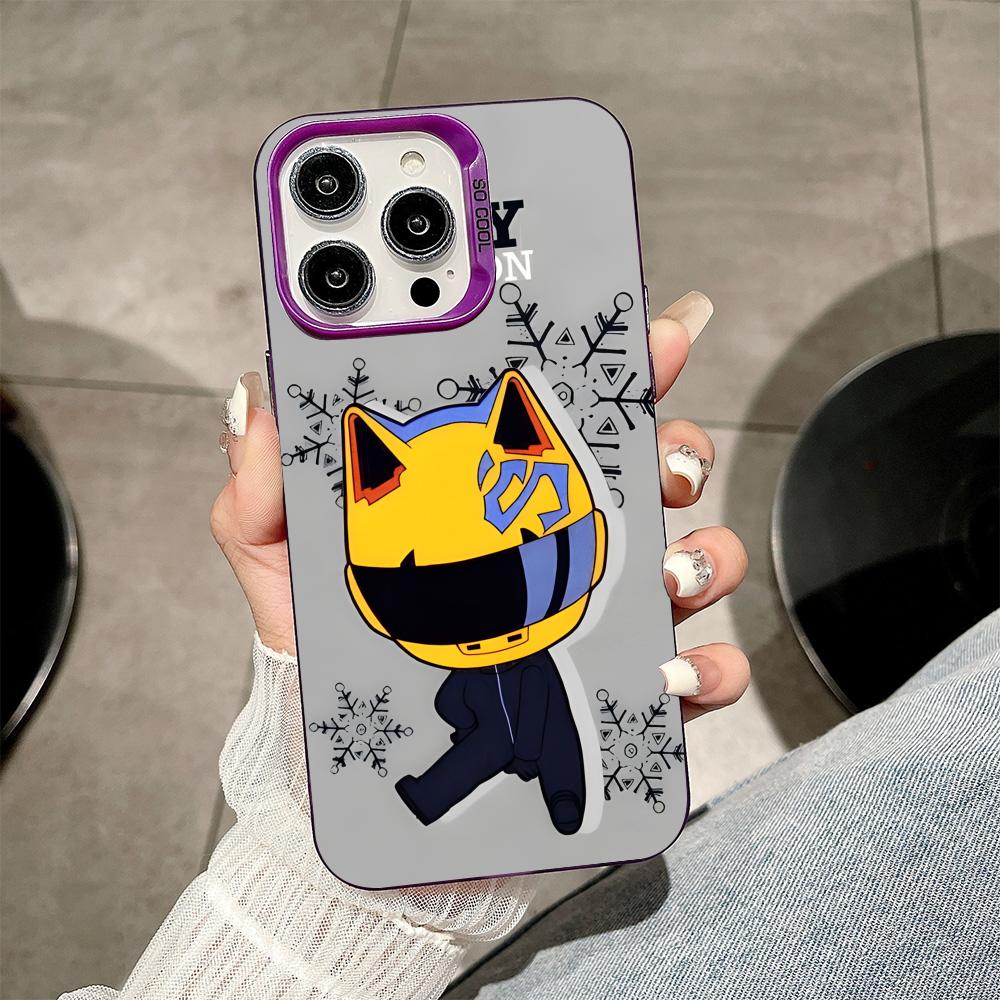 Anime Durarara Phone Case for iPhone 17 16 15 14 13 12 11 X XR XS Air Pro Max Plus Purple Colorful Silver Cover