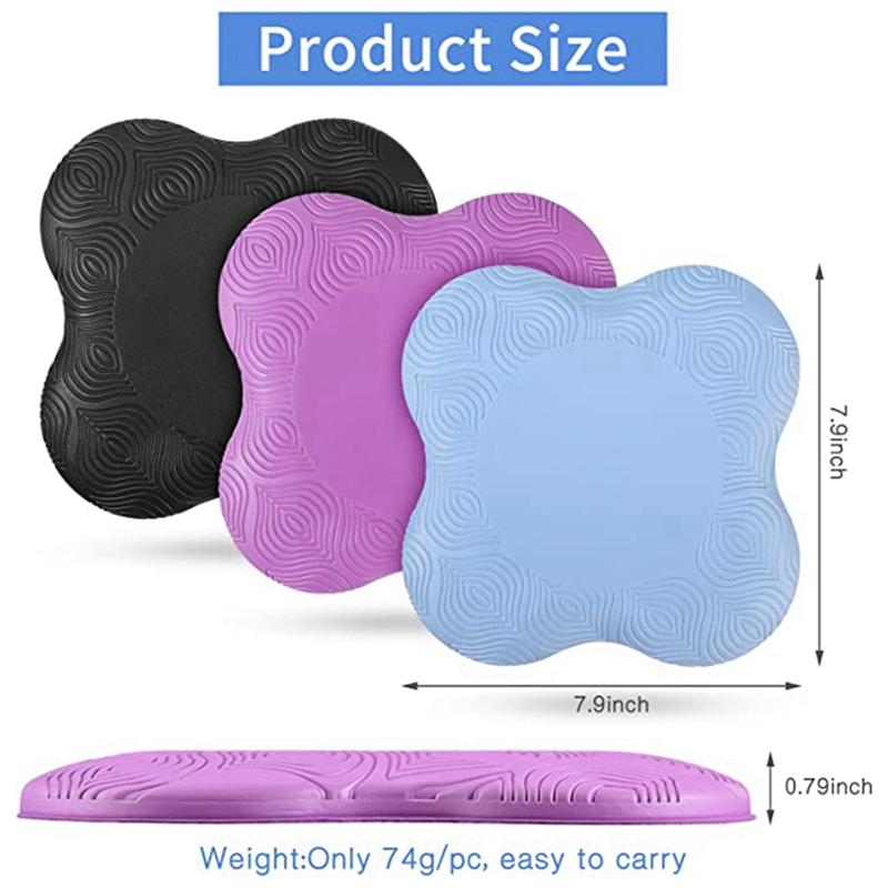 Classy-6 Pcs Yoga Pads Extra Thick Kneeling Pad Anti Slipping Knee Cushion Support Pad For Yoga Exercise Meditation Workout