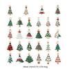 Christmas Enamel Charms for Jewelry Making, Mini Christmas Tree Pendants Charm for DIY Necklace Bracelet Earrings Making