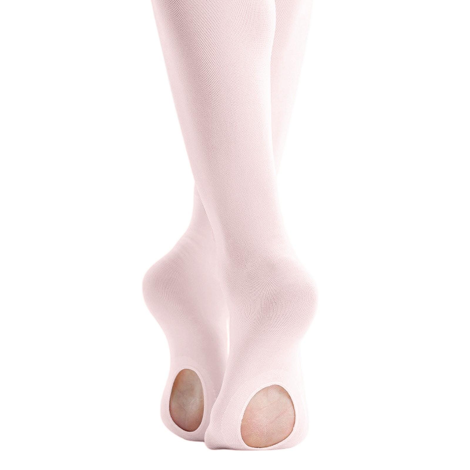 

5-piece set Girls Dance Tights - Breathable Footed Tights With Hole Design S