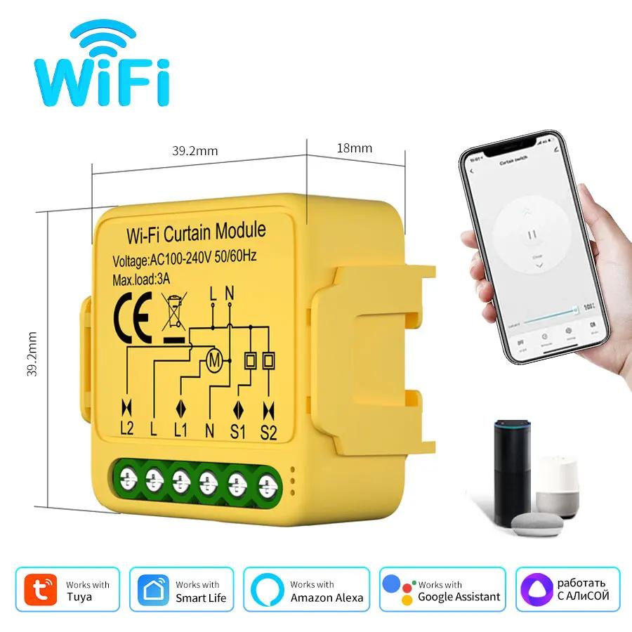 Tuya ZigBee WiFi Curtain Switch Module Roller Blinds Shutter Motor Smart Life APP Remote Control Support Alexa Google Home Alice