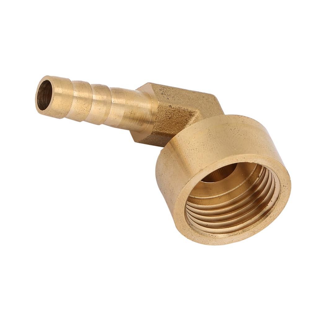 G1Celsius2 Female Thread Brass Elbow Hose Barb Coupling Connector Joint Adapter Fitting(8mm)