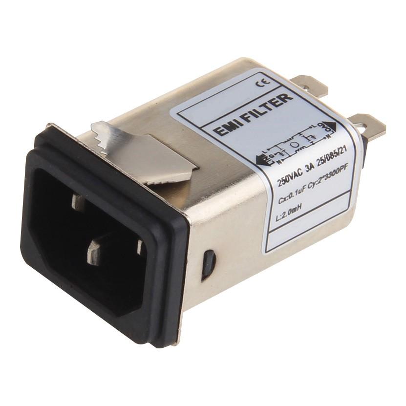 IEC AC Input Power Outlet Module with For EMI Filter for Test Equipment