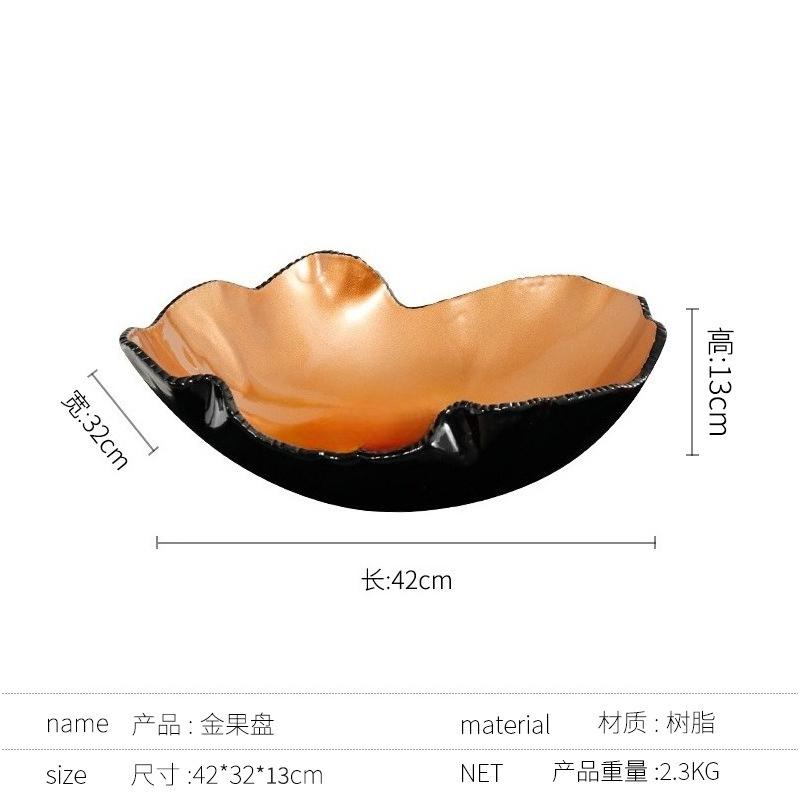

High-end Serene Resin Fruit Plate, Suitable for Office,living Room,dining Room Entrance Table, New Home Decoration Centerpiece
