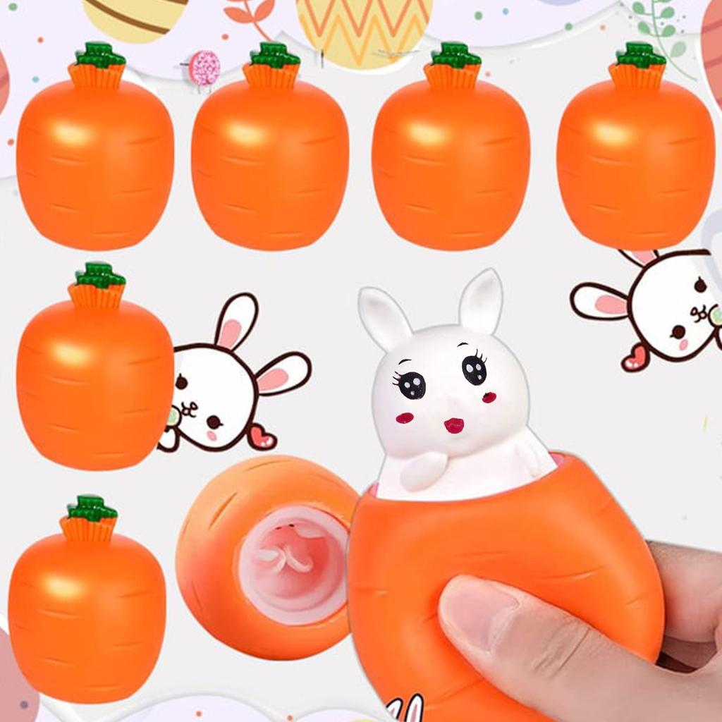 Carrot Rabbits Stress Relief Toy Surprise Rabbits Carrot Cup For Anxiety Relief, ADHD Out The Surprises And The Emotions, Sensory Toy