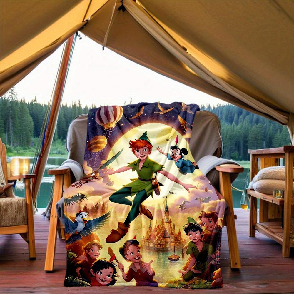 1pc, Peter Pan & Friends Blanket Soft and Cozy for All Seasons, Living Room, Travel, Camping, Outdoor Blankets