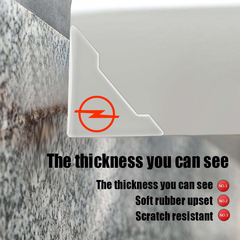 AABEB1 Transparent Car Door Corner Cover Anti-collision Protector Sticker Accessories For Opel Opc Astra Corsa Zafira Insignia Mokka