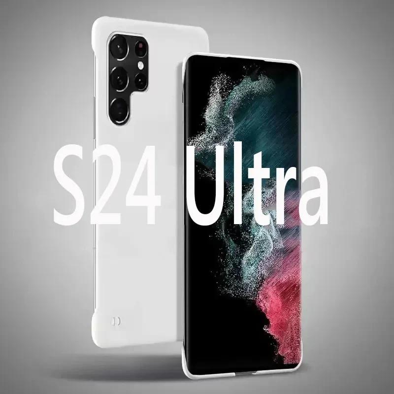 Rahmenlose Dünne Skin Hartschalen-Rückseitenabdeckung Hülle An Für Samsung Galaxy S25 S23 FE S24 Ultra S21 FE S22 Plus 5G Stoßfest Fundas Coque