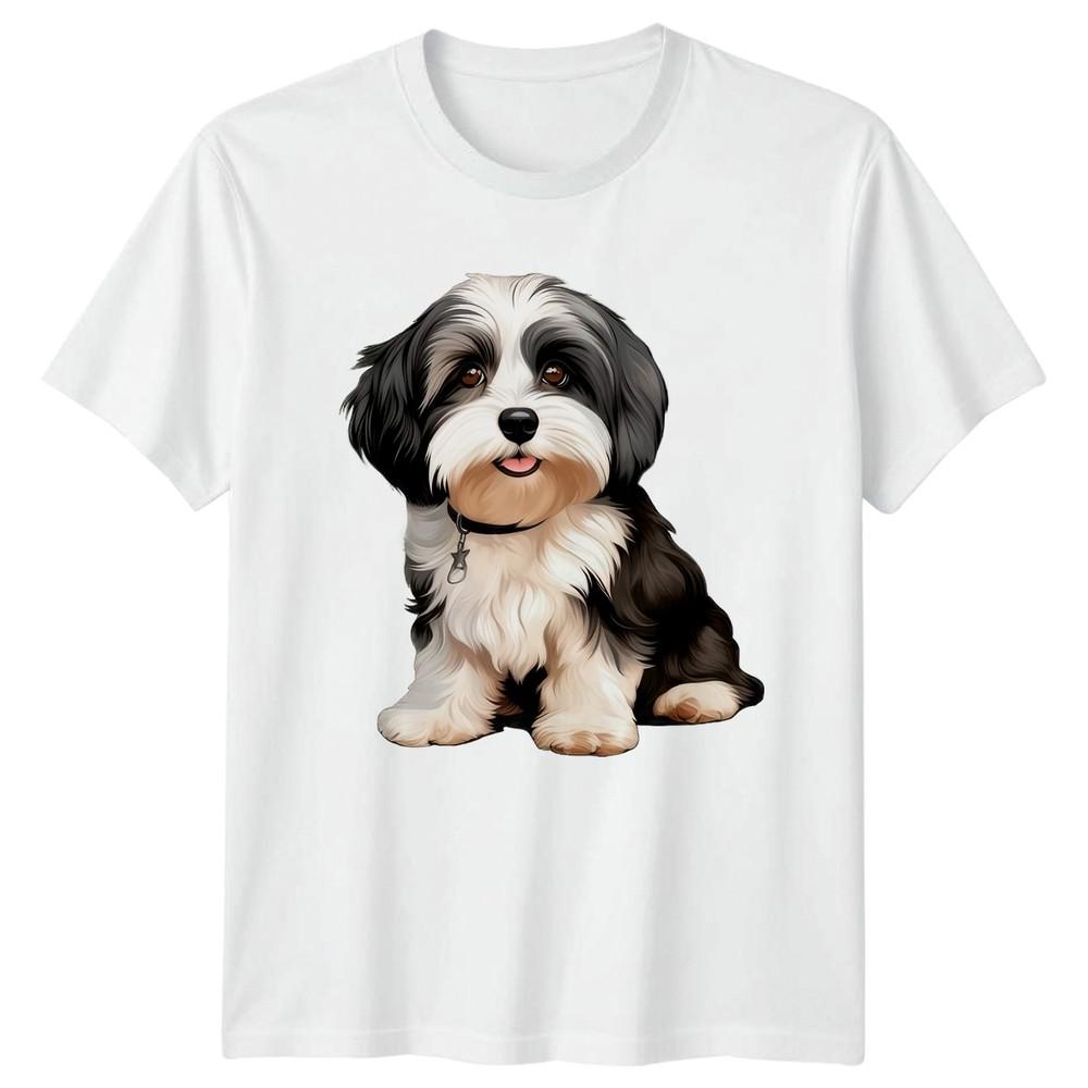 Cute Watercolor Havanese TShirt Dog Breed Art Birthday Gift For Him And Her
