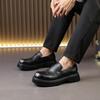 Fashion Casual men's loafers Retro elegant British style Leisure Outdoor Daily dress party and office shoes Black Brown Plus Size