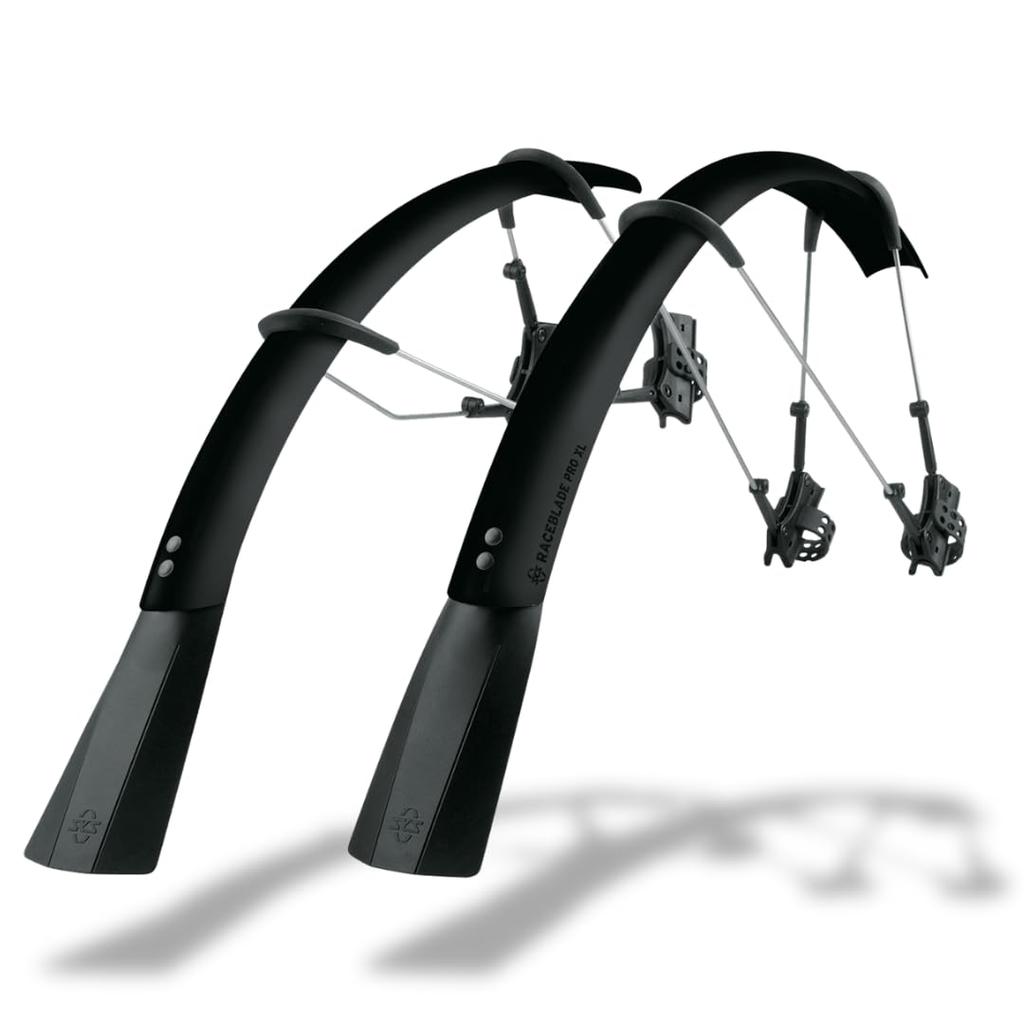SKS Race Blade Pro XL Front and Rear Mudguards/Fenders Set for Road and Cross Bikes, 11431, Black Matte