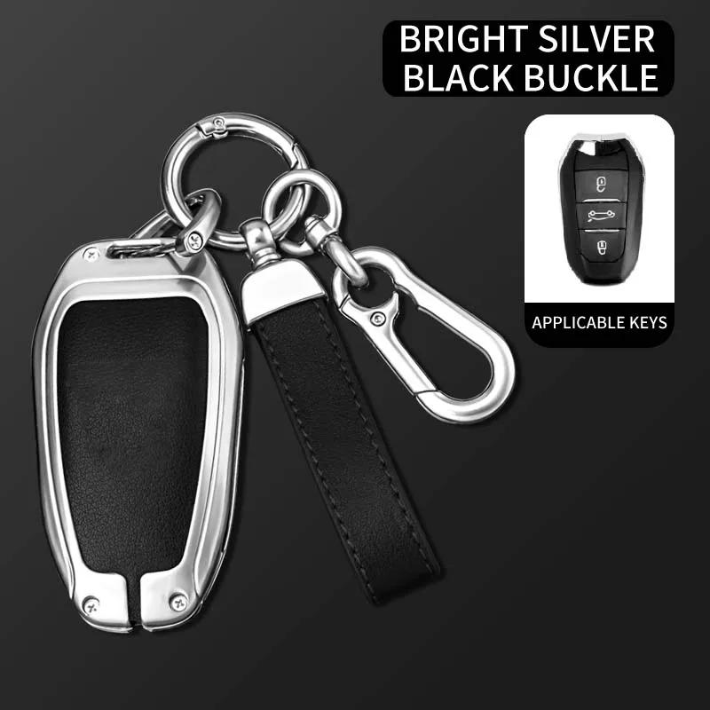 Smart nyckelfodral för bil för Peugeot 308 3008 508 5008 408 4008 208 301 407 För Citroen C4 C6 C3-XR Picasso DS Nyckelring