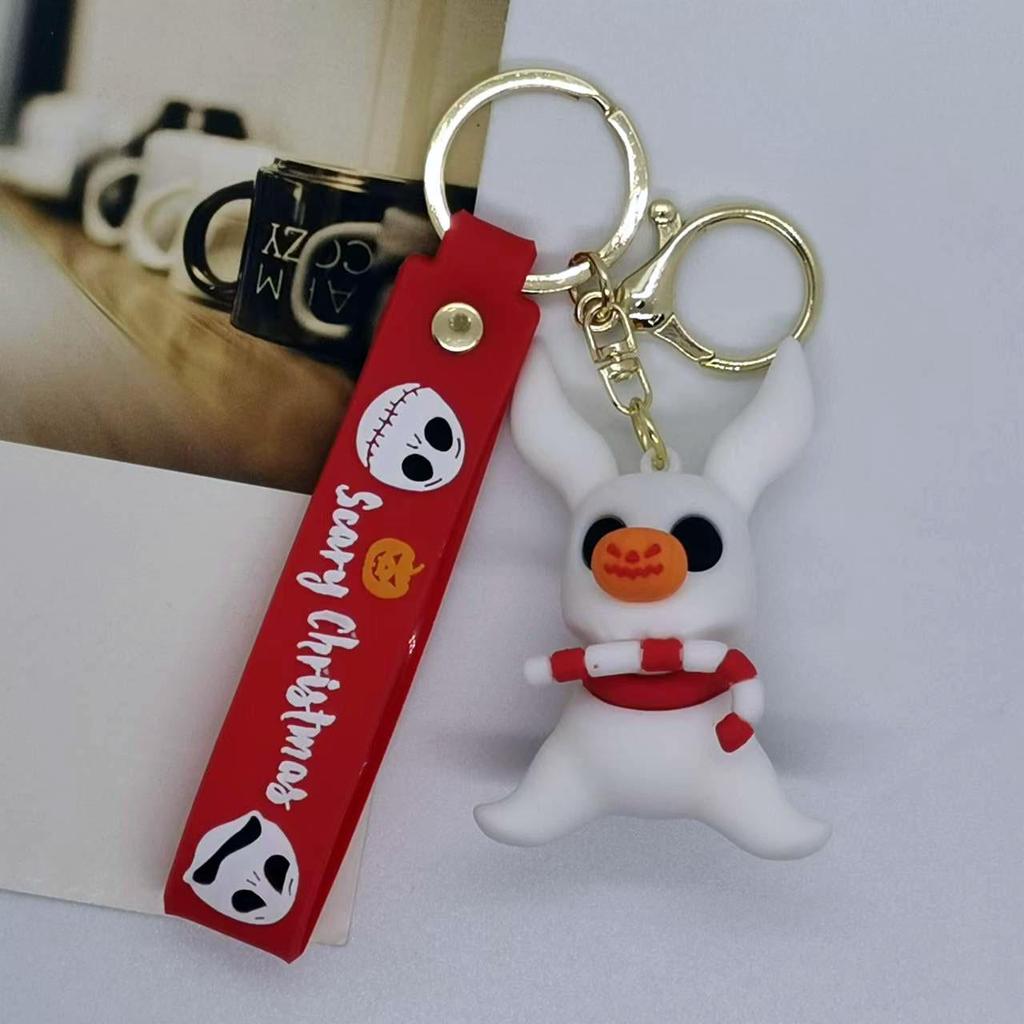 Creative Cartoon Nightmare Before Christmas Keychain Pendant - Doll Accessories for Bag and Car