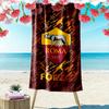 A.S. Roma Print Strandtuch, Großes Weiches Schnelltrocknendes Handtuch für Strand Camping Schwimmen