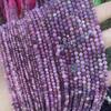 Natural Ruby Faceted Round Beads (2-4mm) for DIY Jewelry Making - Semi-finished for Bracelets and Necklaces