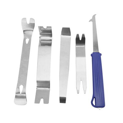 5pcs Set Audio Remover Set Disassembly Tool Pry Bar for Car Trims Radio Door Dashboard Panel