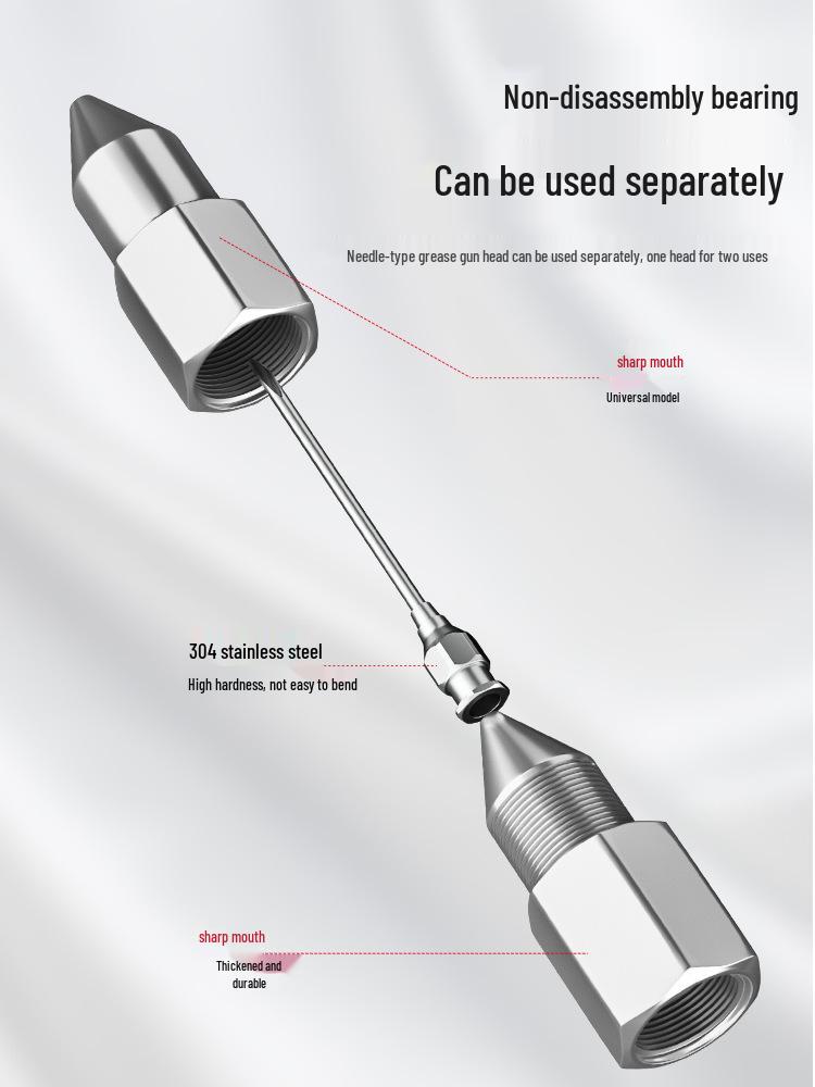 Needle-Type Grease Gun Nozzle for Bearing Maintenance