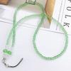 Handmade Crystal Bead Nylon Phone Neck Lanyard - Transparent, Long, Couples' Design