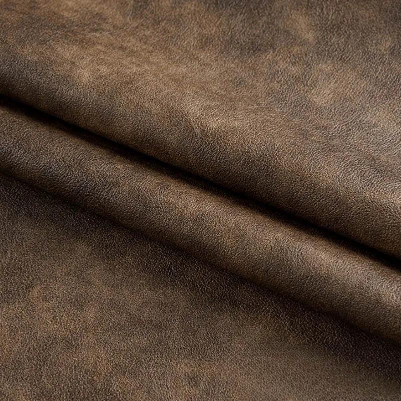 50x140cm Retro PU Leather Fabric Waterproof Trendy for Sewing Leather Jacket Skirt Bag Sofa Release Materials