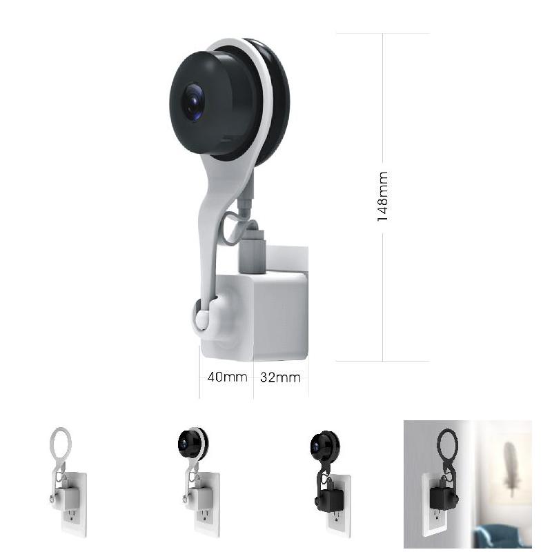 Wall Ac Outlet Mount For Nest Cam Indoor Security Camera 360 Degree Us Plug Ball Joint Wall Ac Outlet Mount With Usb Cable