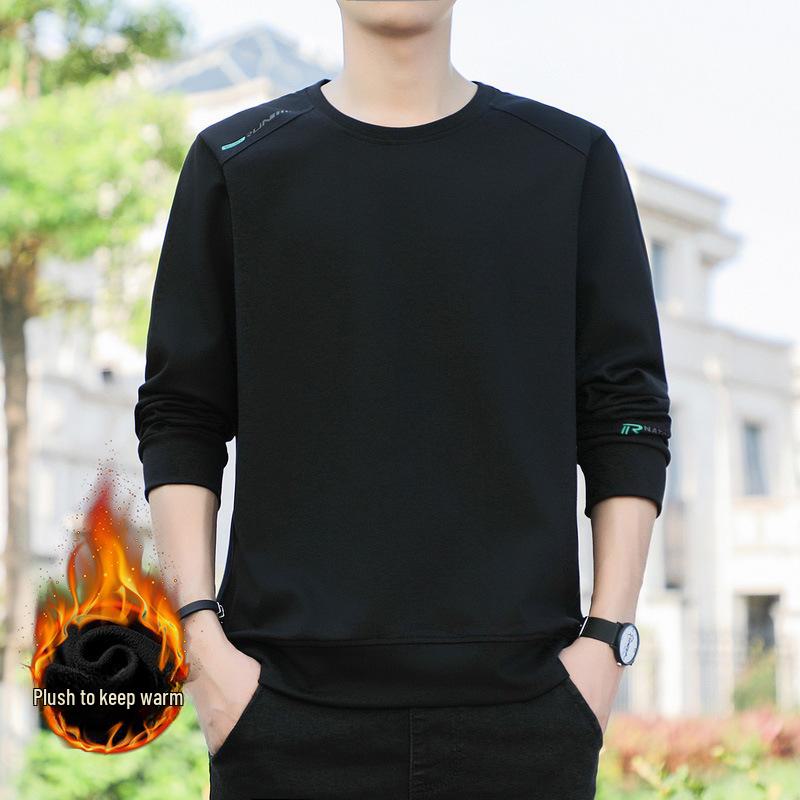 

2024 Men s Oversized Round Neck Sweatshirt - Long Sleeve Pullover for Spring and Autumn XL