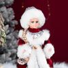 New Style Christmas Santa Claus Electric Toys Doll Fashion Russian Snegurochka Doll Singing Home Ornament Doll With Long Braid