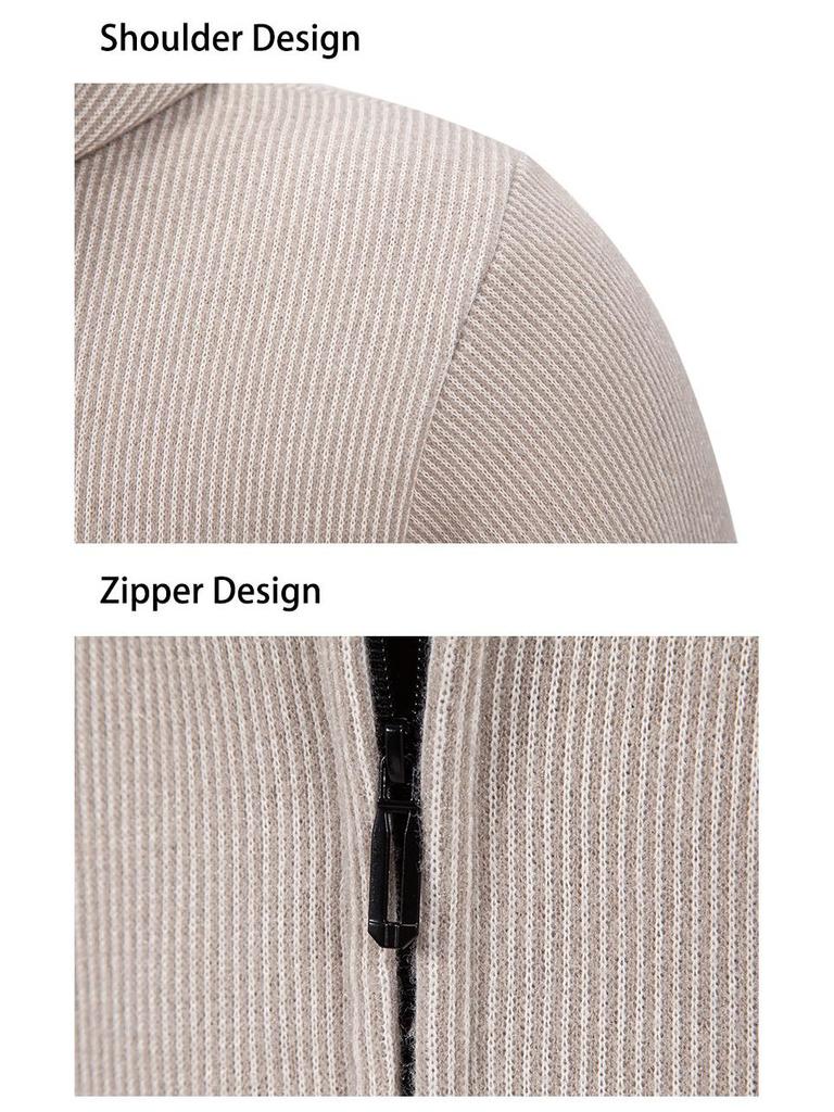 Men's Hooded Knit Windbreaker Cardigan Plus Size (2025)