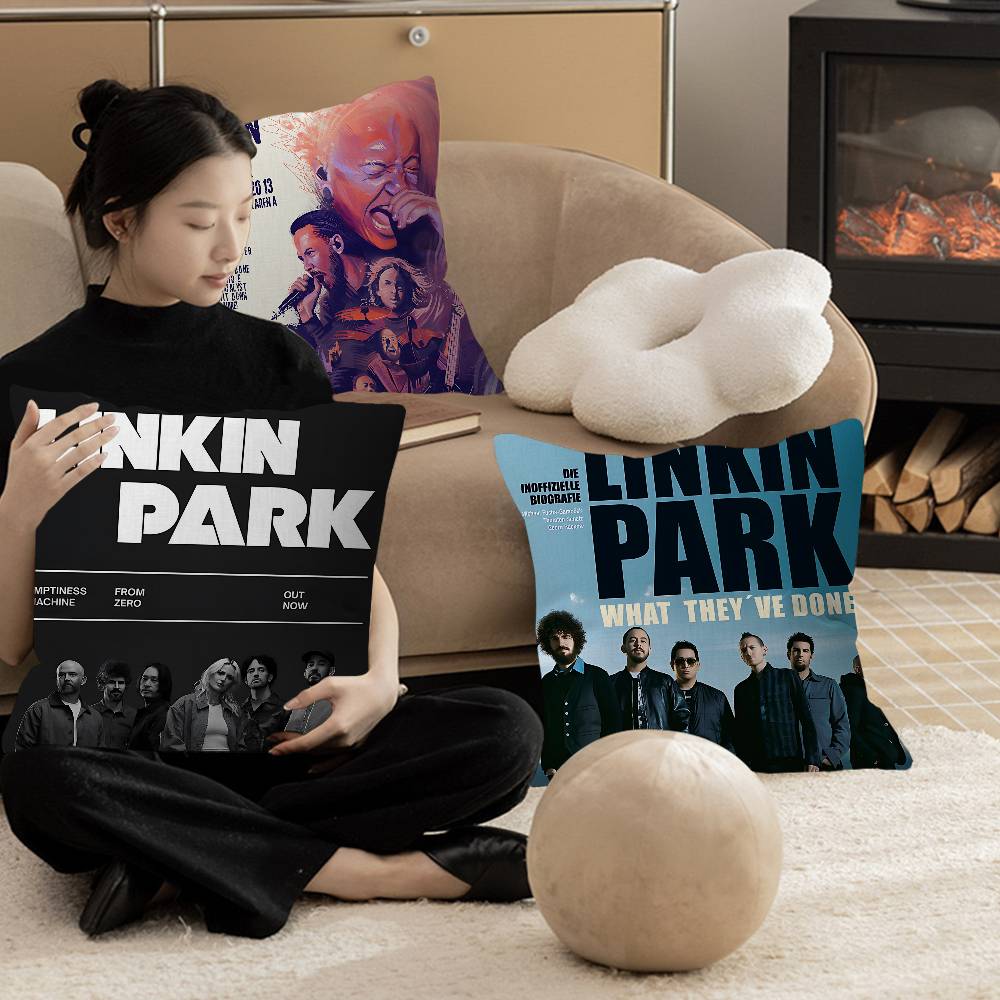 Panika Chen Unisex Linkin Park Band Cushion Cover Decorative Pillow Sofa Home Decor Case Pillow Cases