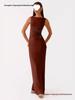 European Spring Style Lace Patchwork Backless Dress